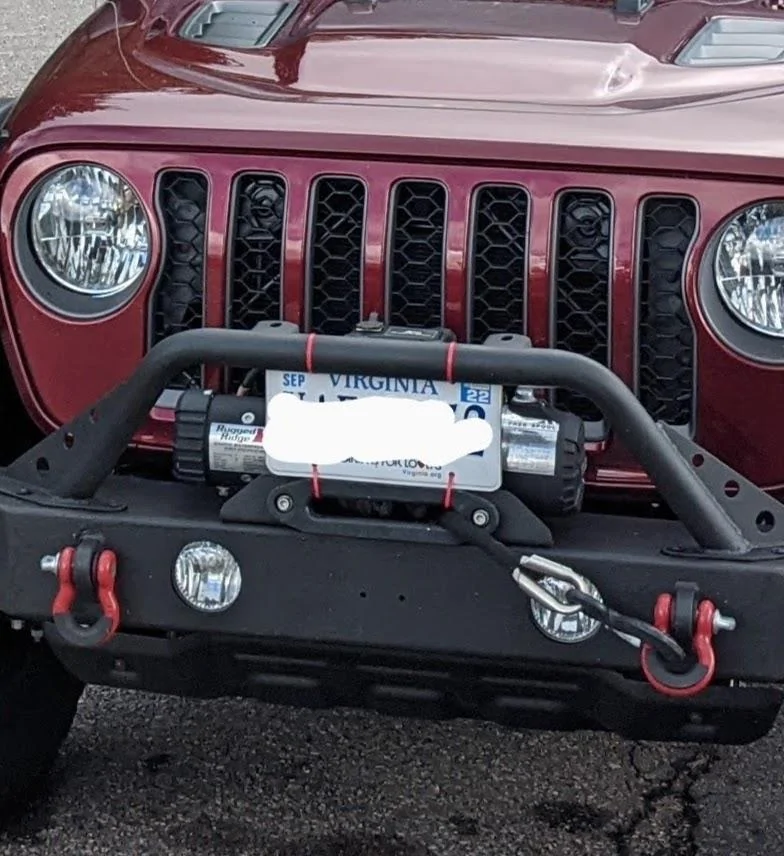 Jeep Gladiator Front License Plate Mounting Ideas... what do you think? PXL_20211009_153228091.MP_2