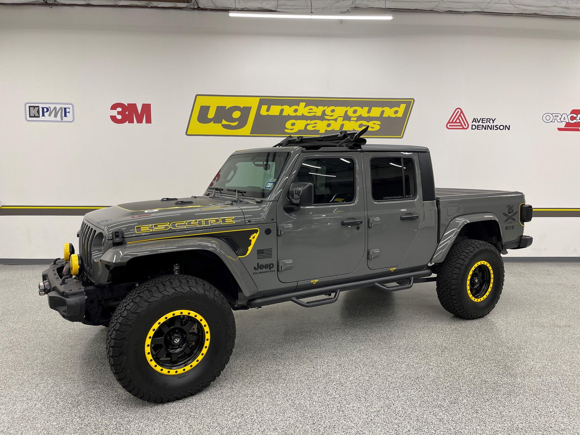 Jeep Gladiator Stickers and decal pics! UG Gladiator 01