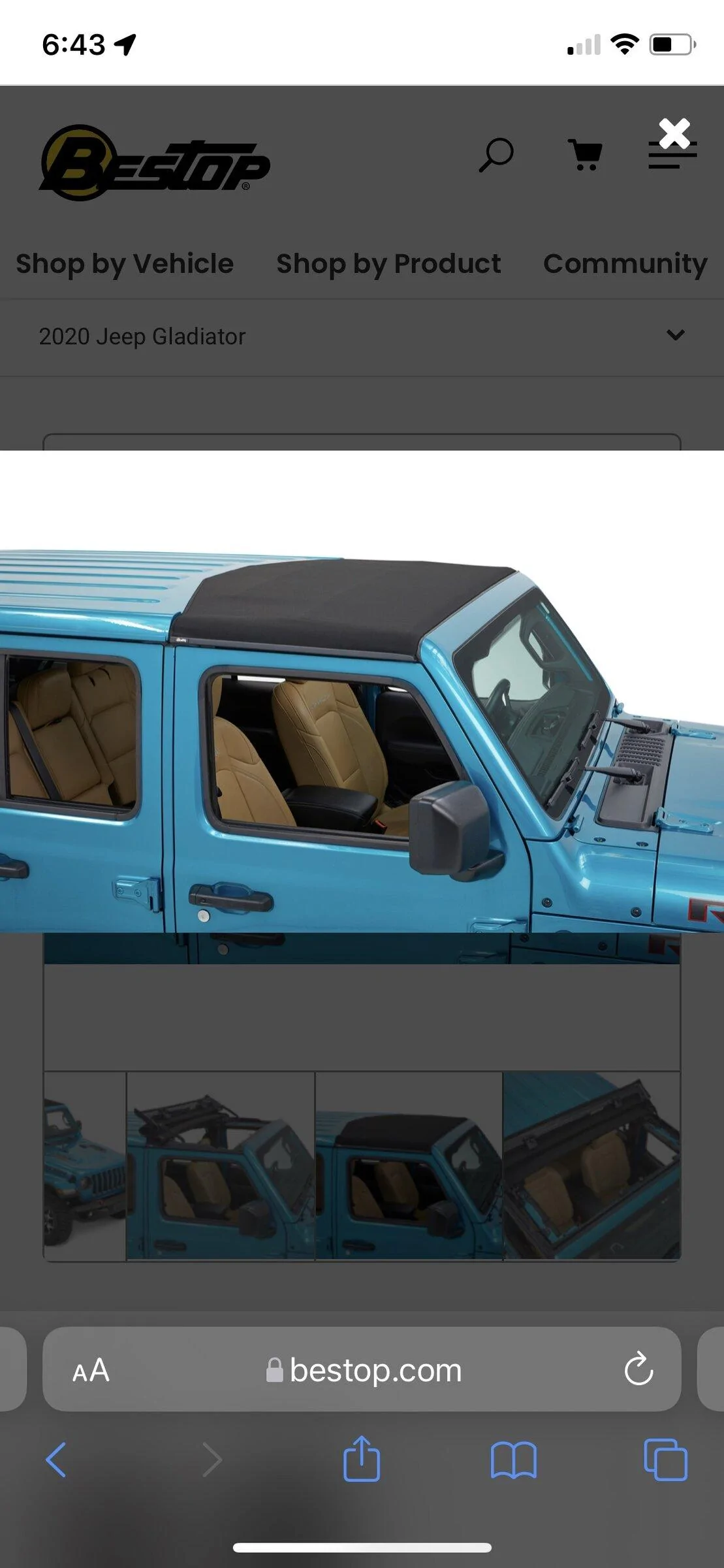 Jeep Gladiator Best Top Black Twill Sunrider D4AA6E20-D973-4C1E-9E61-F928A0223E4F