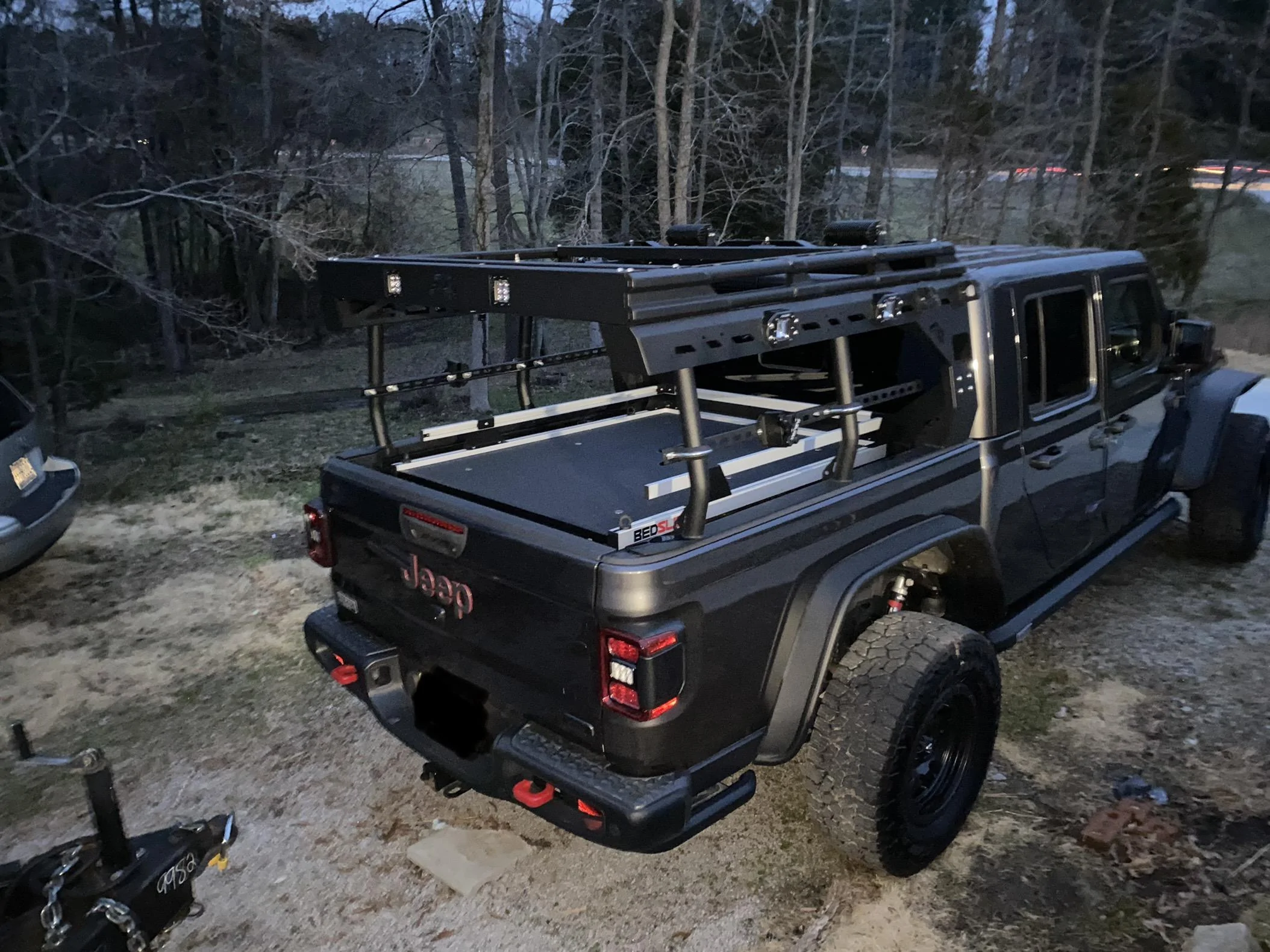 Jeep Gladiator Big part out. Cool stuff :Fab Fours Bed Rack, Rigid lights, C5BF38BE-BAB6-4672-9FBF-7E865E94E6CE