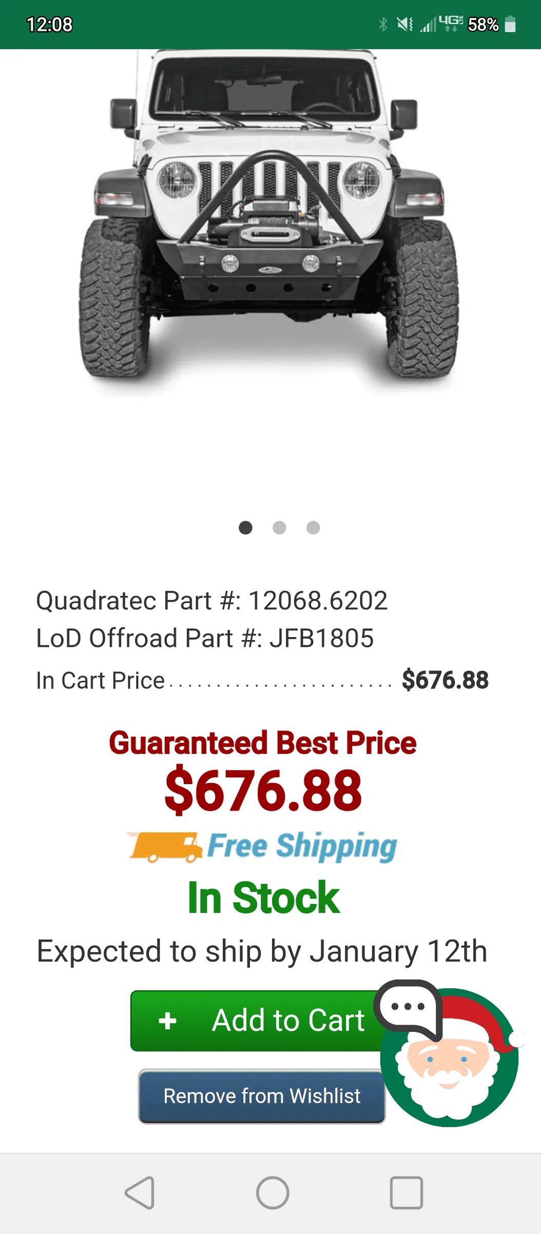 Jeep Gladiator Little Delighted (scratch that: not Dissapointed) in Quadratec Screenshot_20220101-120835