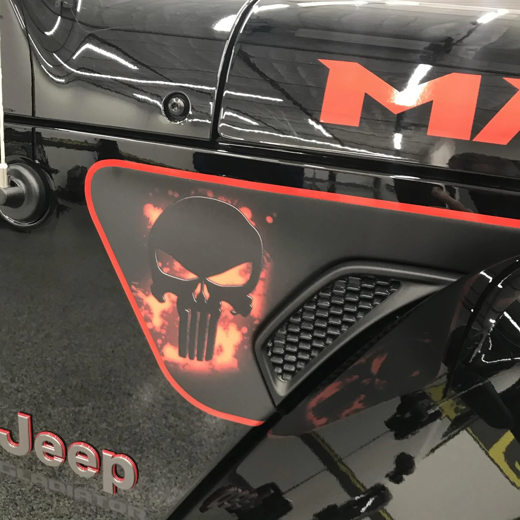 Jeep Gladiator Fender Vent graphics - Mojave, Rubicon, Sport/Overland and custom:  photos and info Maximus custom vent 02