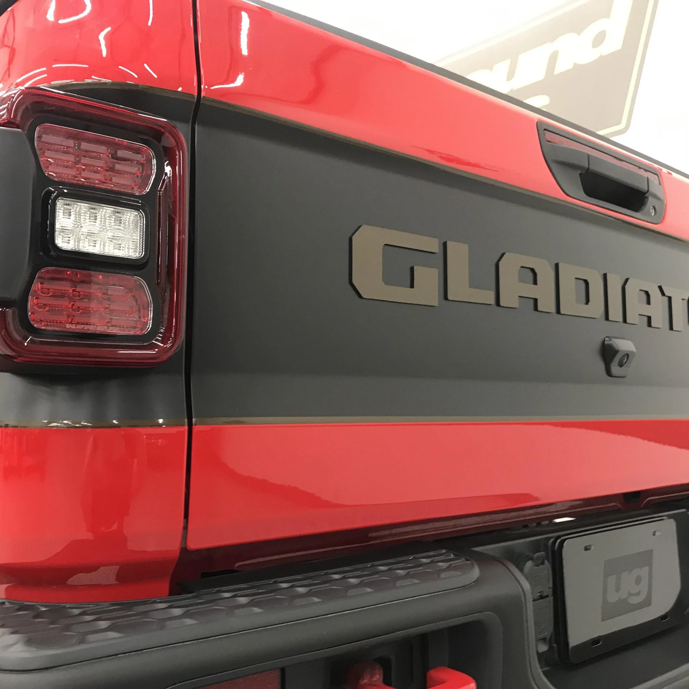 Jeep Gladiator Tailgate graphic wrap - we made it easy:  photos and info Shannon 07