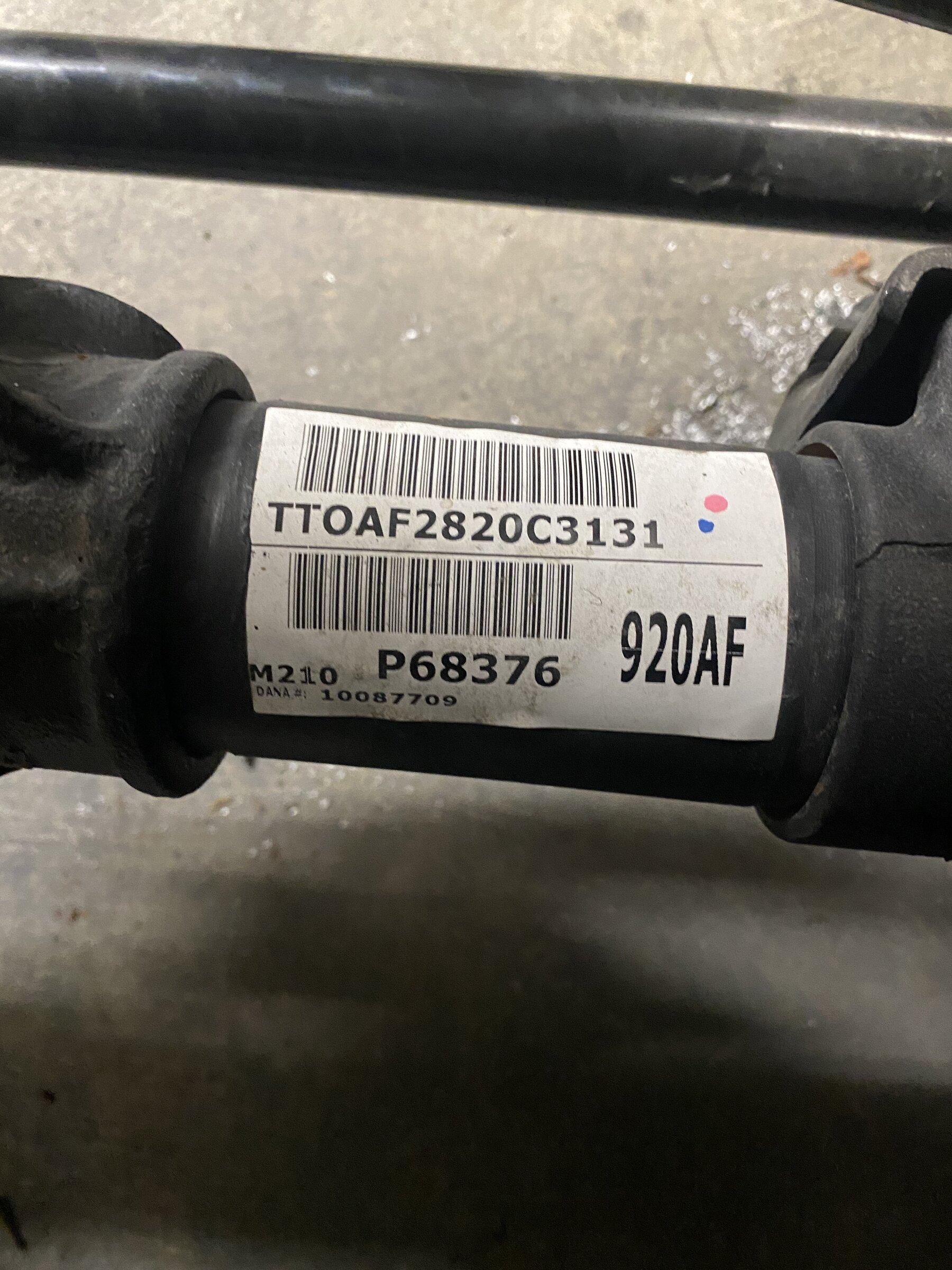 Jeep Gladiator Front Axle Compatibility - please confirm 9.9