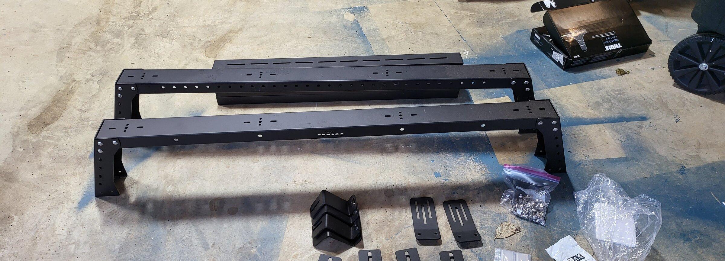 Jeep Gladiator KB Voodoo MAX Modular 10" Steel Rack (includes tonneau brackets) and awning bracket 20220102_151805