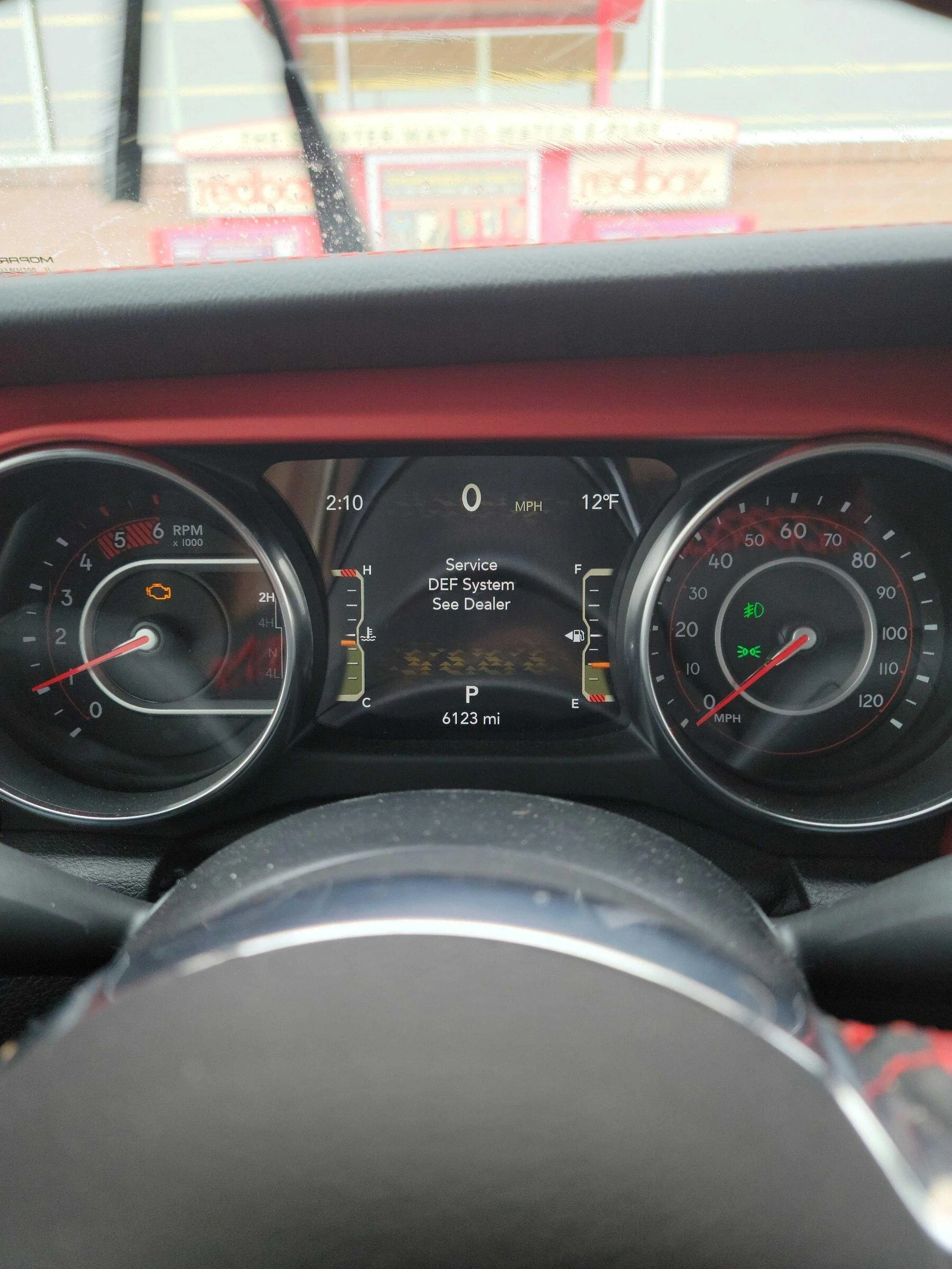 Jeep Gladiator Service DEF system see dealer warning message 20220105_140955