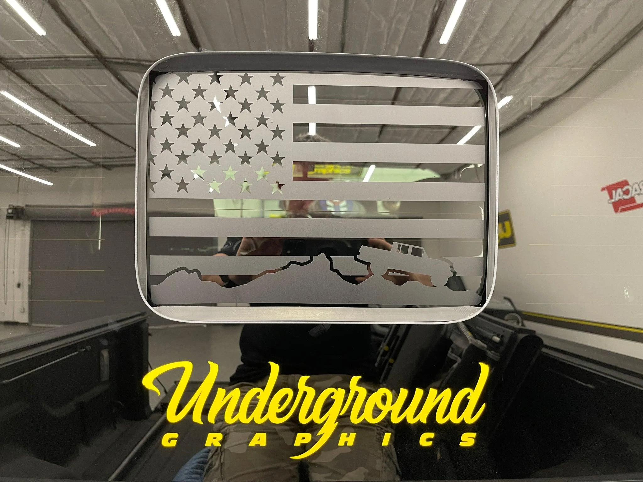 Jeep Gladiator Gladiator rear window decals:  photos and info rear window decal