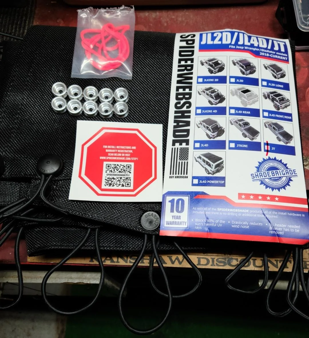 Jeep Gladiator Spiderwebshade mesh top Screenshot_20220106-151839_Photos