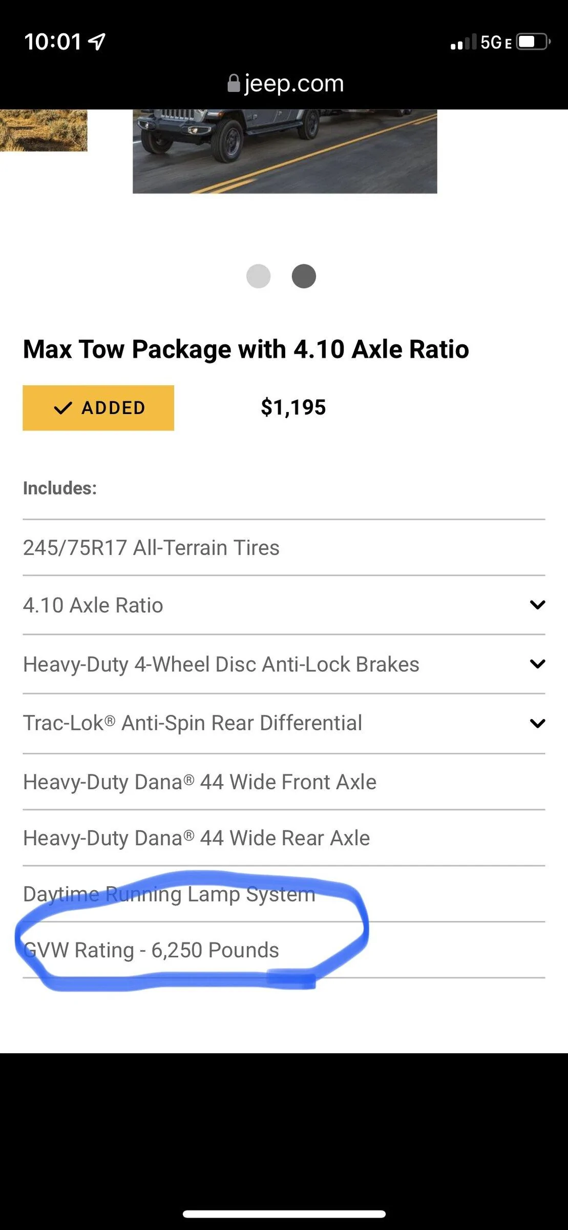 Jeep Gladiator Max Tow reduced tow capacity?? 920732C4-B151-4F95-9F3C-927541479277
