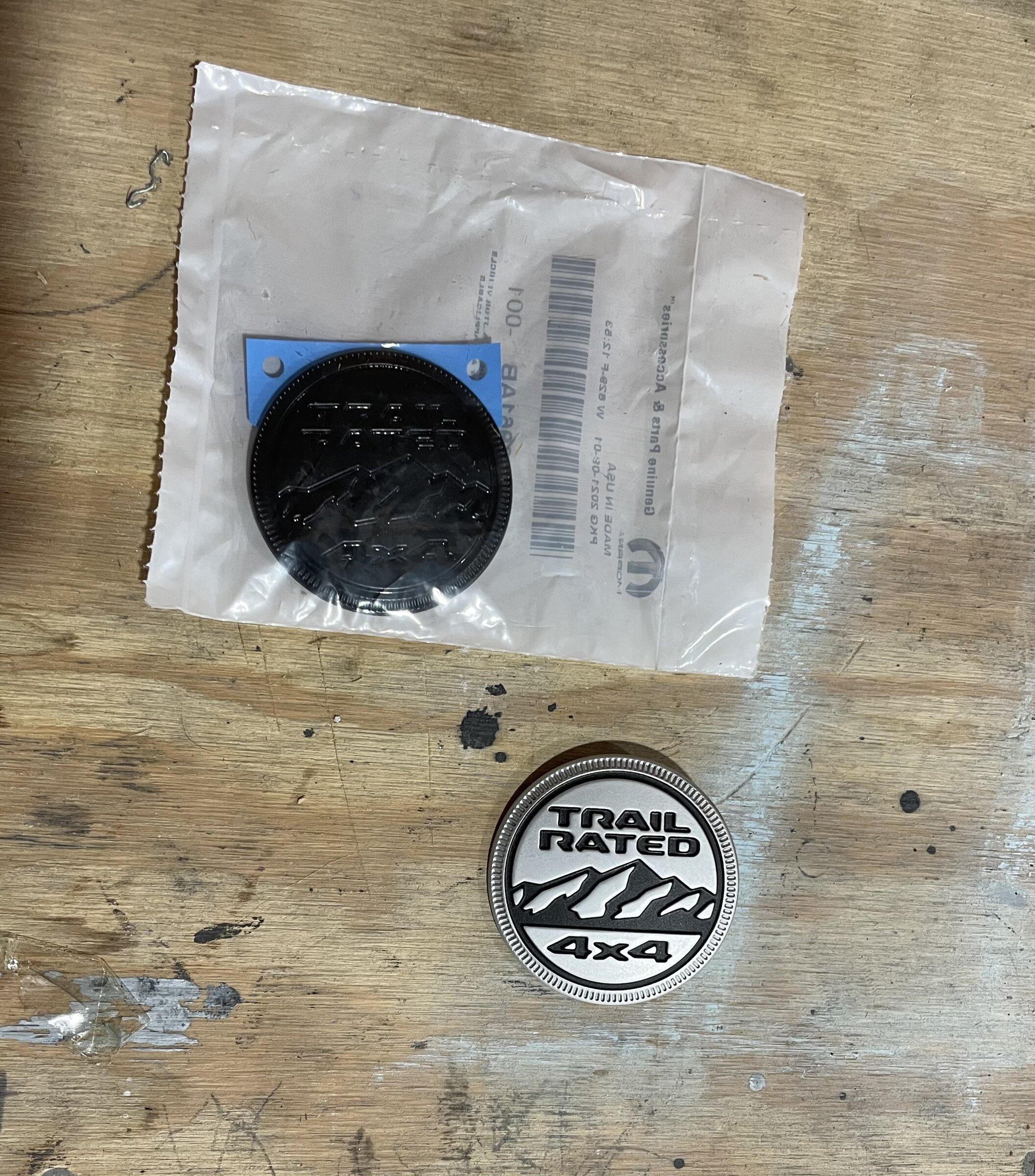 Jeep Gladiator Trail rated emblems 6456AD64-D536-4429-B5FC-203656A034F4