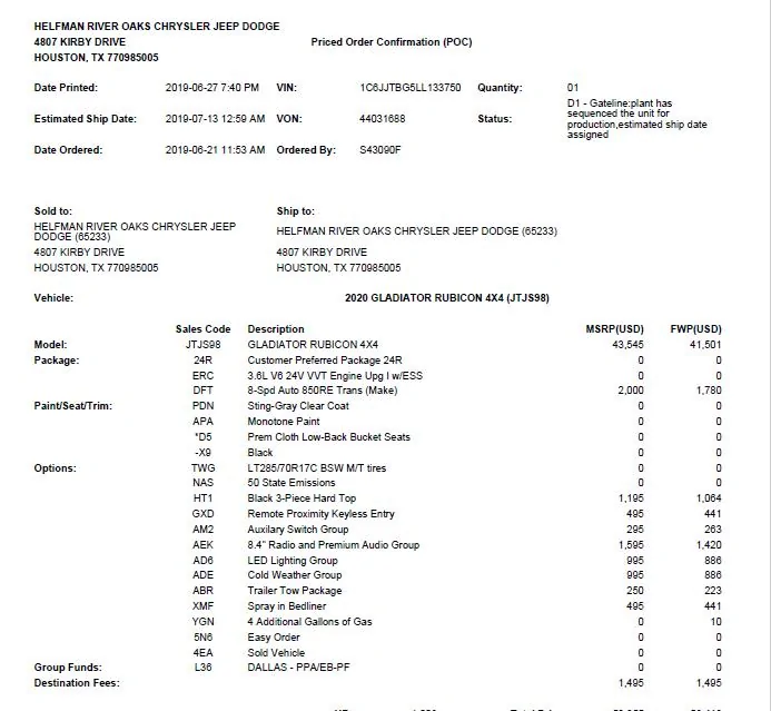 Jeep Gladiator Sting grey owners (future) check in Vin JPG