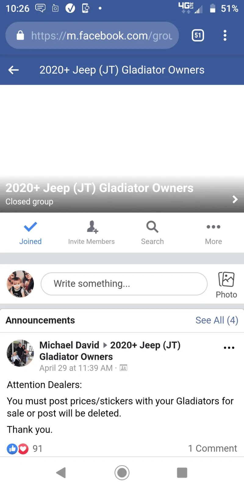Jeep Gladiator Manual Transmission Club Screenshot_20190703-102637