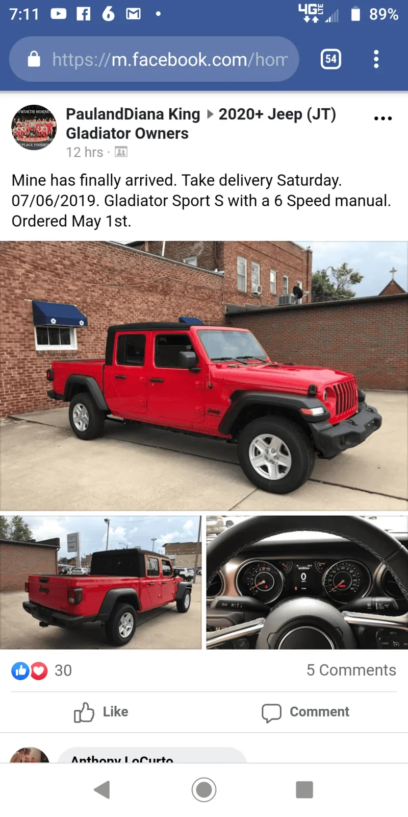 Jeep Gladiator Manual Transmission Club Screenshot_20190706-071156