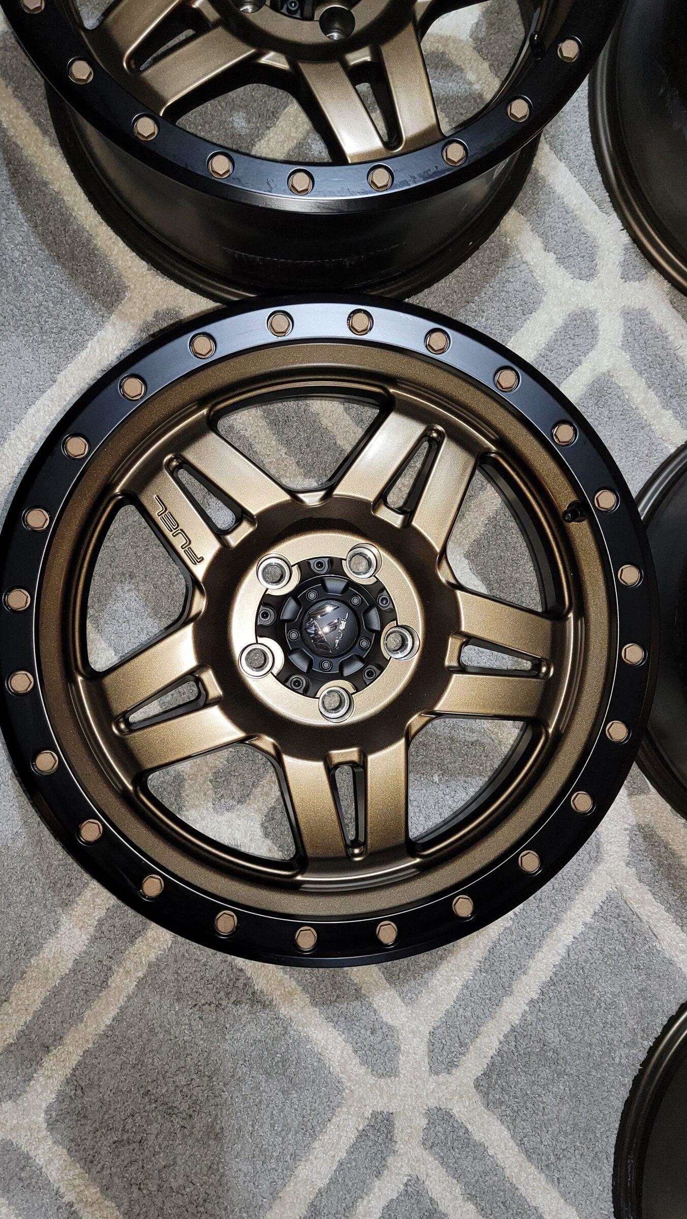 Jeep Gladiator 5 Fuel Anza Bronze 18x9 wheel