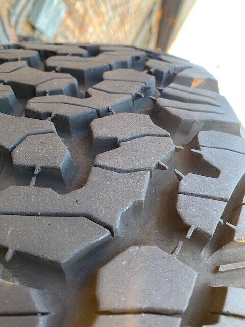 Jeep Gladiator 35" BFGoodrich T/A K02 tires on Black Rhino Barstow 17" x 8", set of 5 wheels (TPMS included) IMG_3659