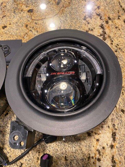 Jeep Gladiator J.W. Speaker 8700 Evolution J2 LED headlights_ includes adapter brackets and harness adapters IMG_3664