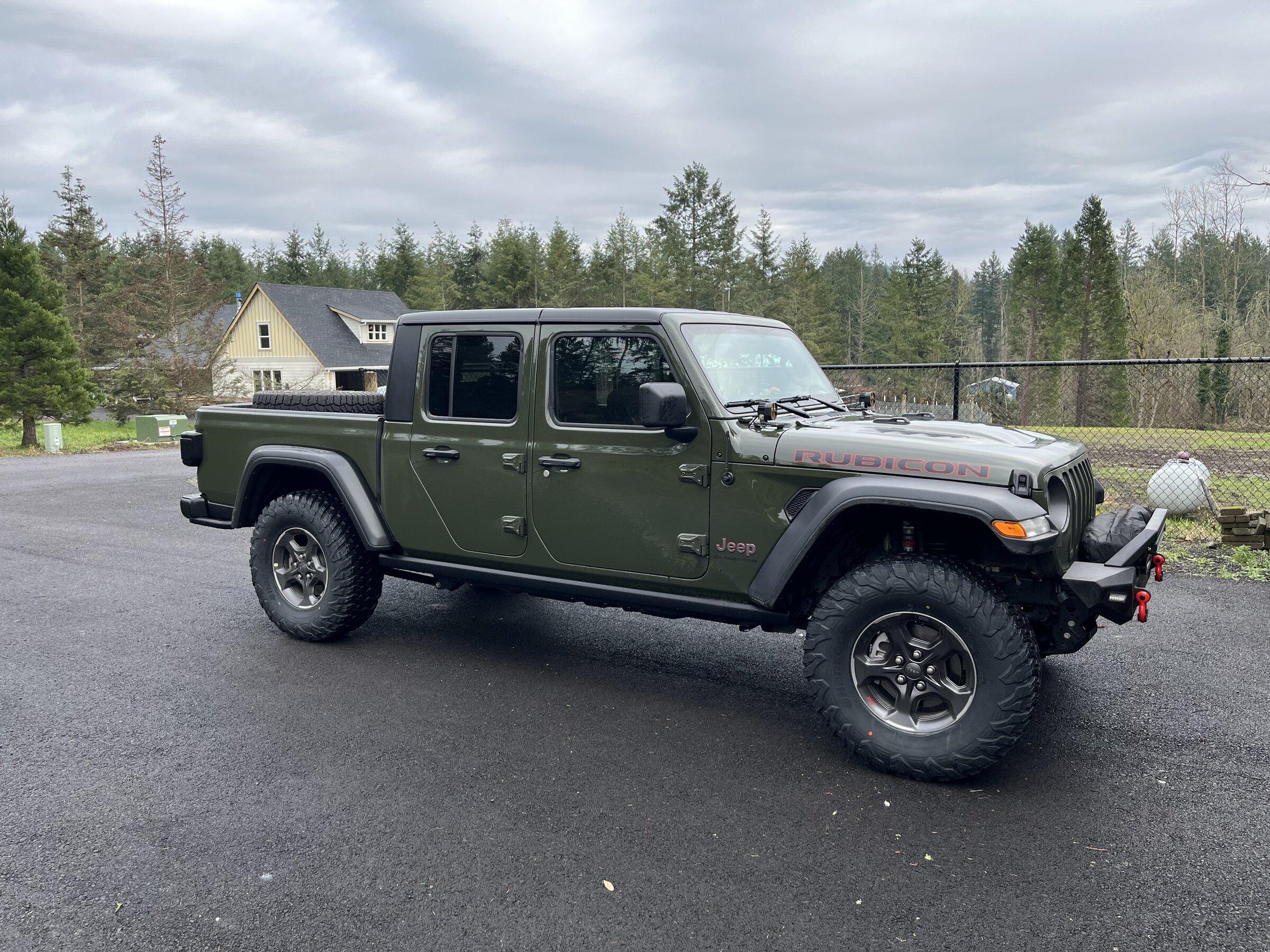 Jeep Gladiator 21' Sarge Green Rubicon Build lift1