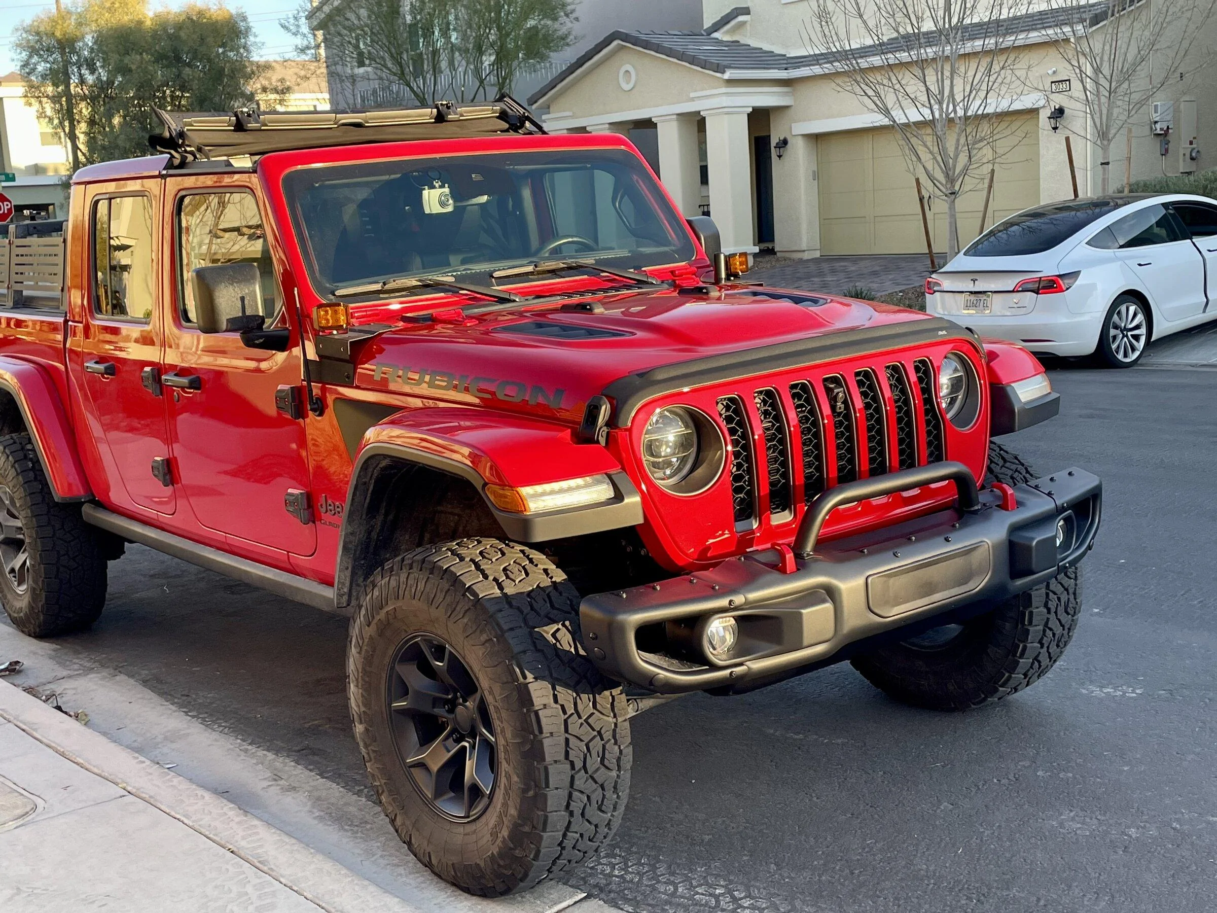 Jeep Gladiator Why do people put square lights on JTs (or any wrangler minus the YJ)? EBCA9BCB-194E-4885-B60F-F65165C6E9F5