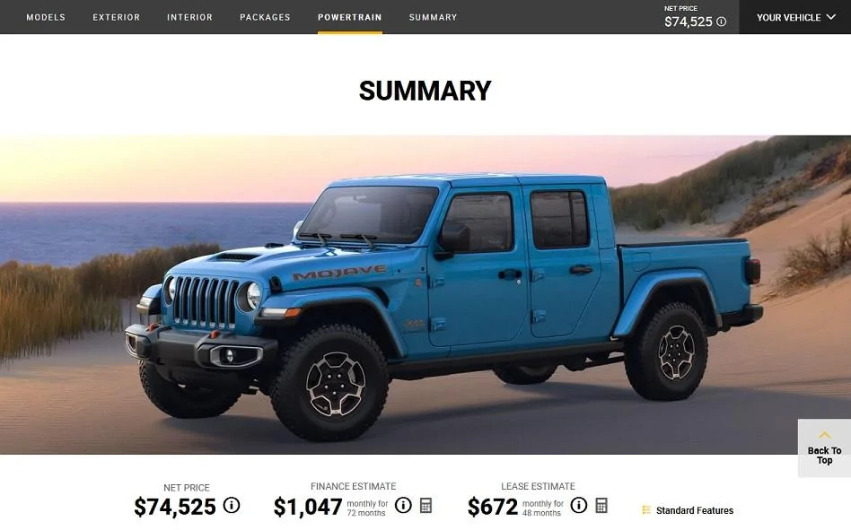 Jeep Gladiator Unsold Mojave 2021 Mojave Build