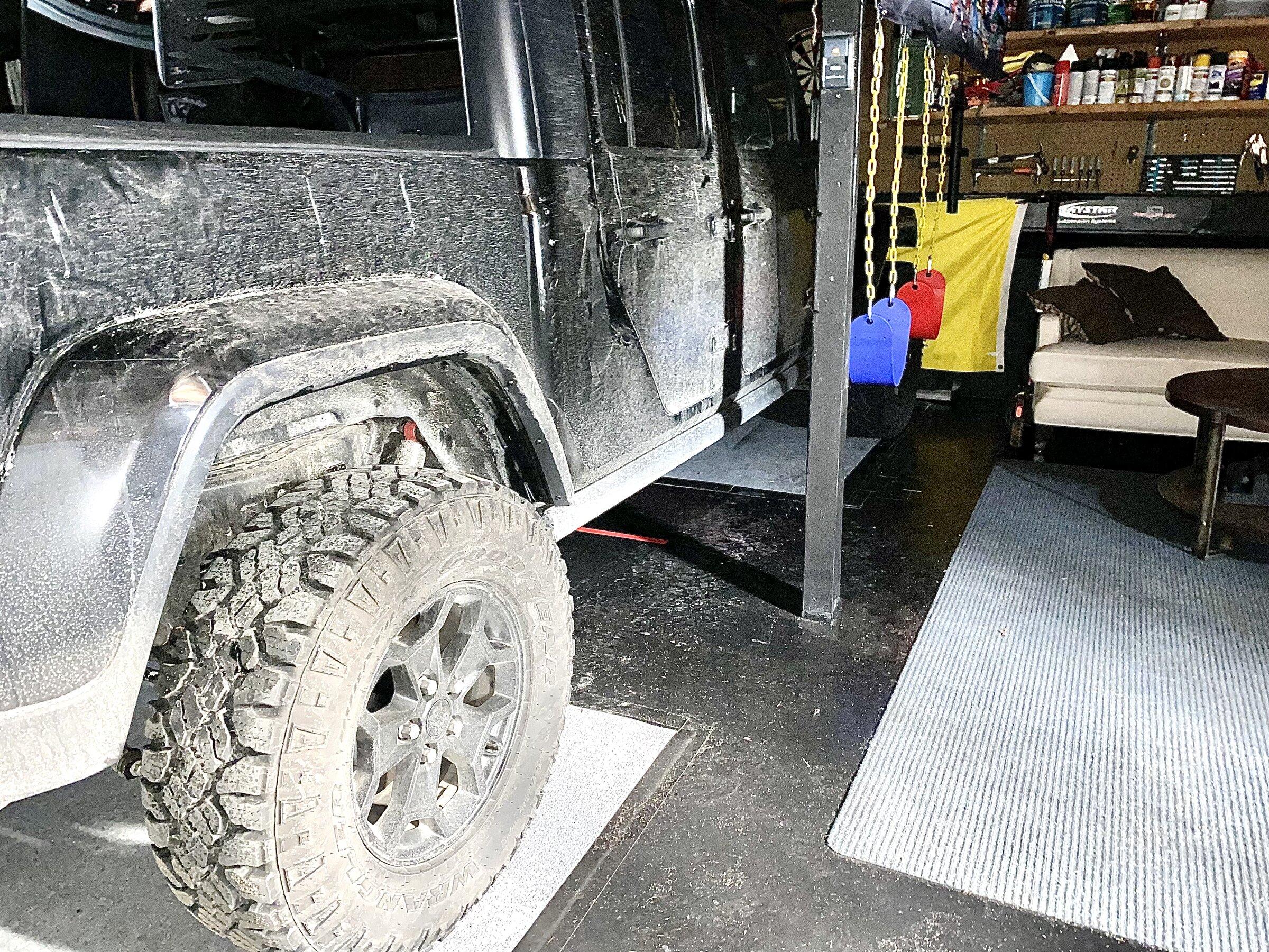 Jeep Gladiator Front/Rear Leveling Kit and Wheel Spacers Installed 100437C1-89A3-471B-B709-7A79E1CDBCBE