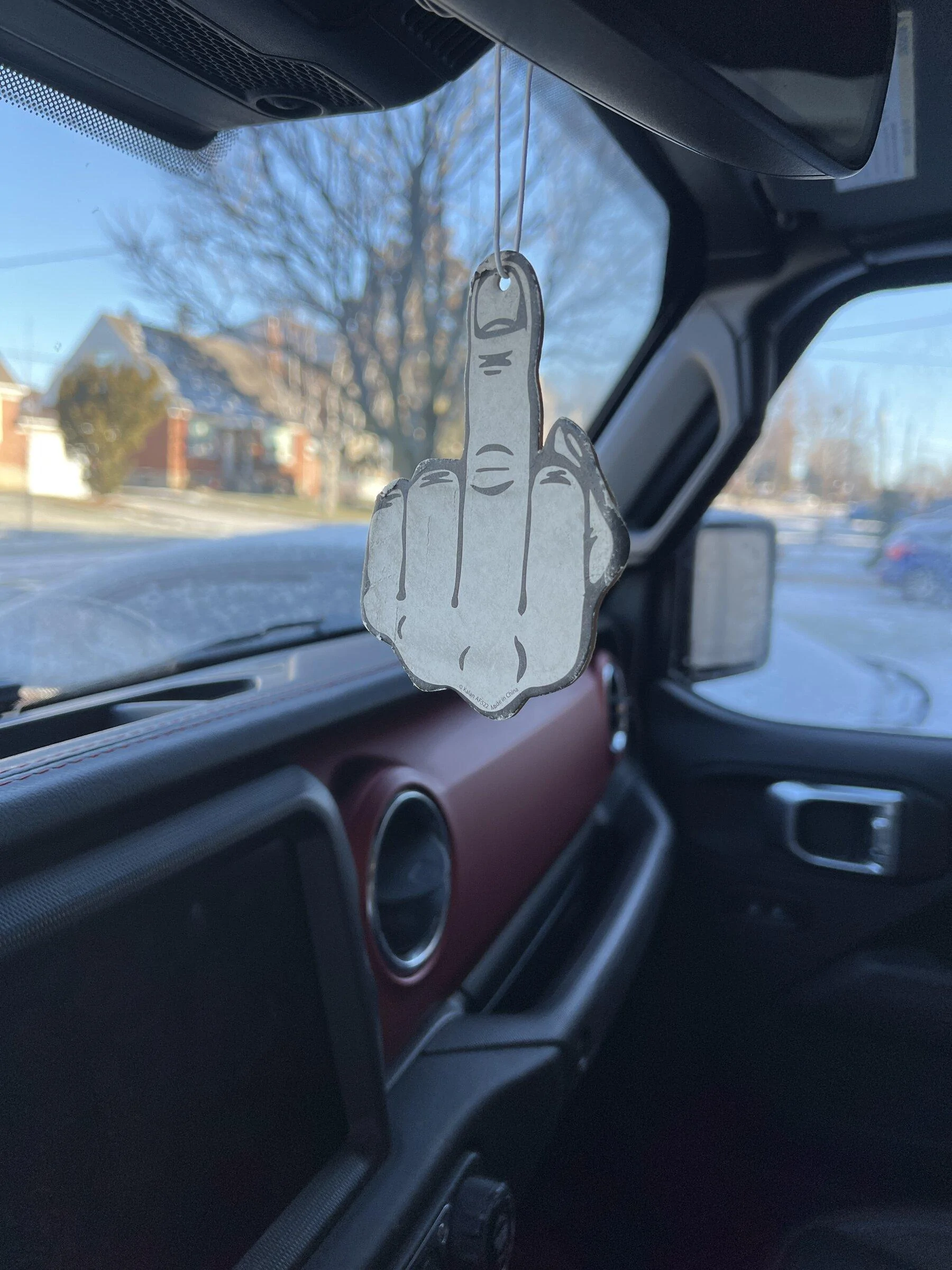 Jeep Gladiator What's hanging on your rearview mirror. imag
