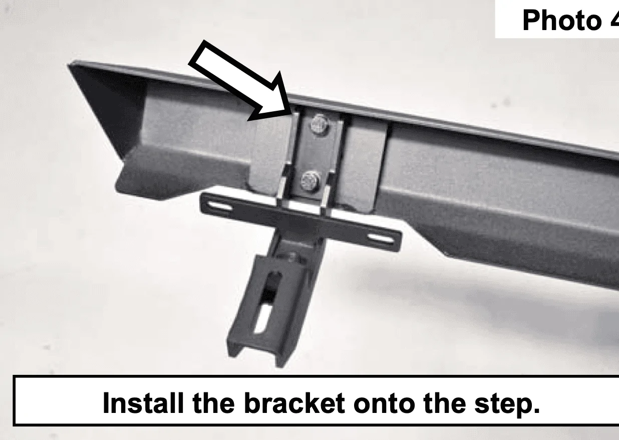 Jeep Gladiator Rough Country Step - Screwhole has bubble in it. How to best remove? install_instructions1