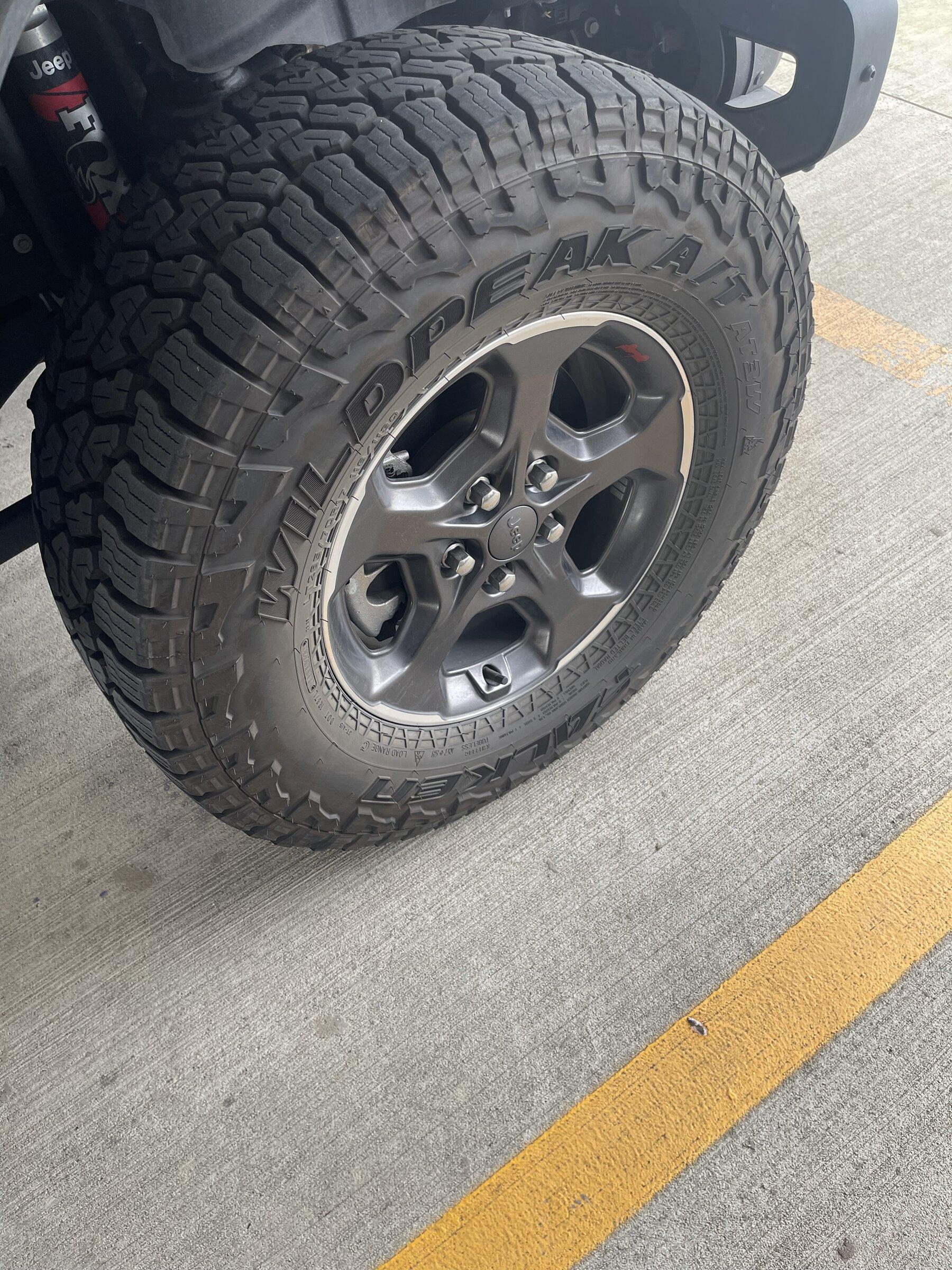 Jeep Gladiator JTRD wheels and tires $900 obo price drop A817BCB0-5FDA-42B8-BC75-707FF9C6E7E5