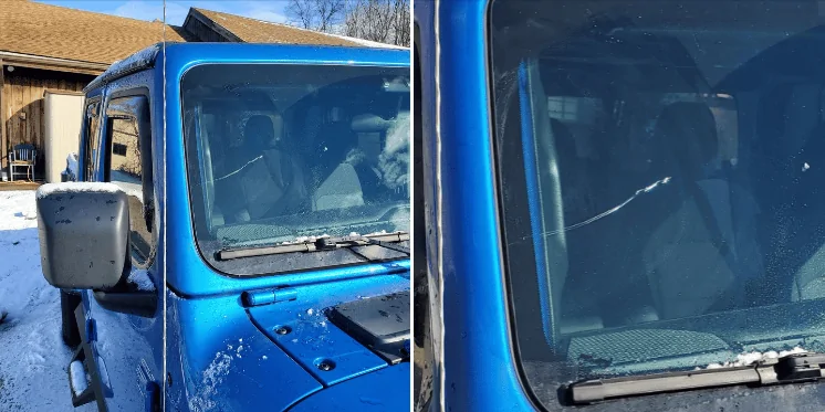 Jeep Gladiator Joined the Gladiator cracked window club 1642704409931