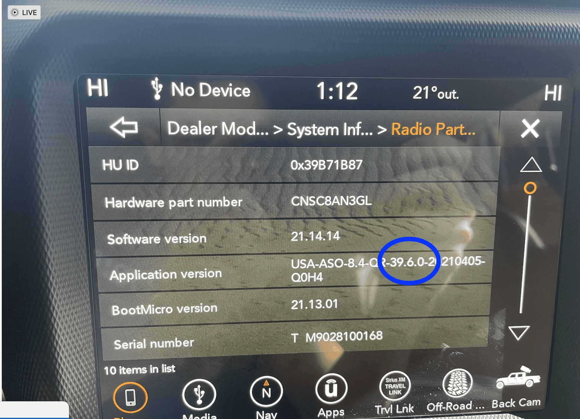 Jeep Gladiator Apple CarPlay issue fixed with most recent iOS 15.2.1? Screen Shot 2022-01-21 at 1.15.23 PM