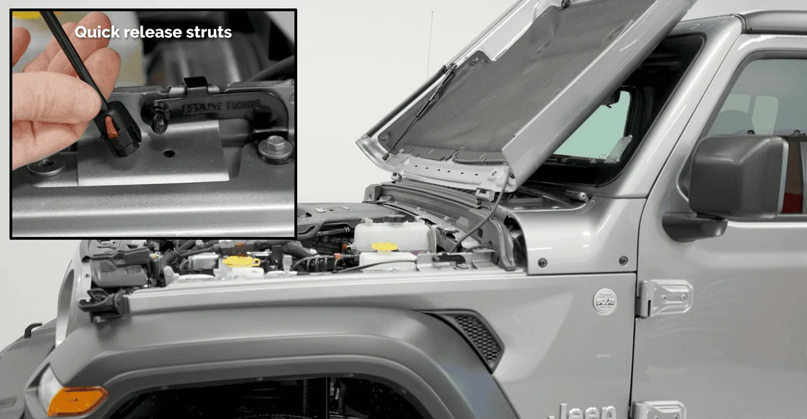 Jeep Gladiator Redline Tuning Hood Strut Kit QuickLIFT Gladiator 2020-2021 1642799414183