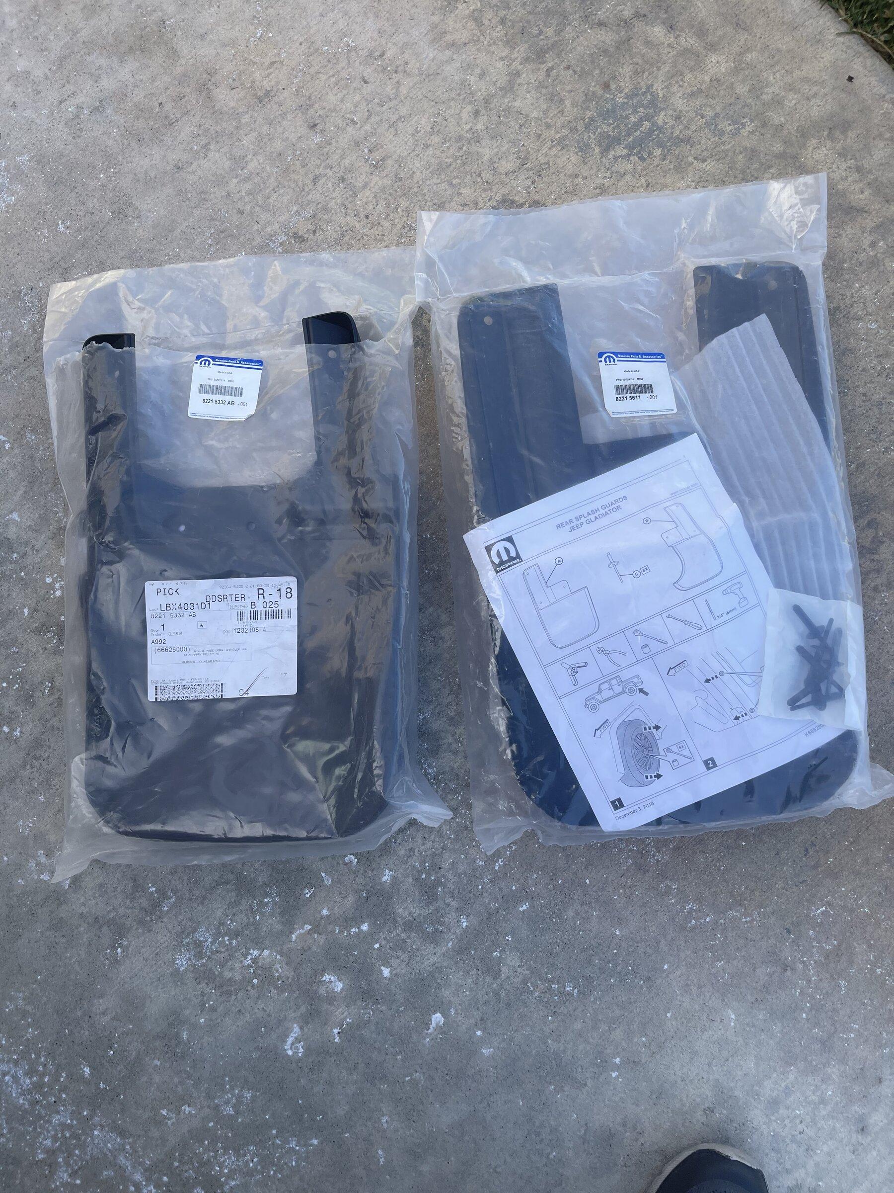 Jeep Gladiator Mopar Jeep Gladiator front and rear mud flaps 1D4A89FB-265B-434A-BFC2-14FDCFDA6194