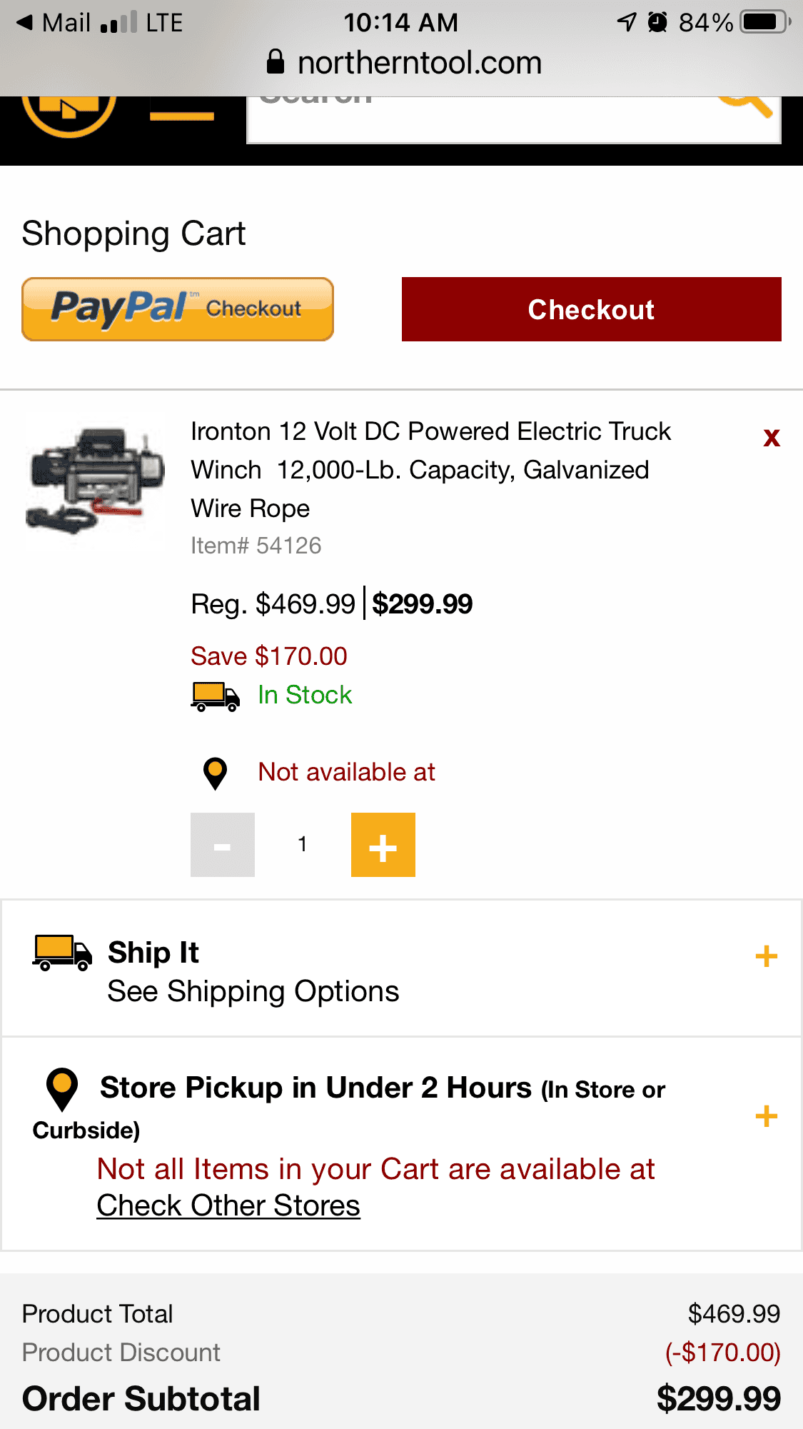 Jeep Gladiator Northern Tool Winch F60291AB-BB55-4DBF-91AA-99D26A273DCC