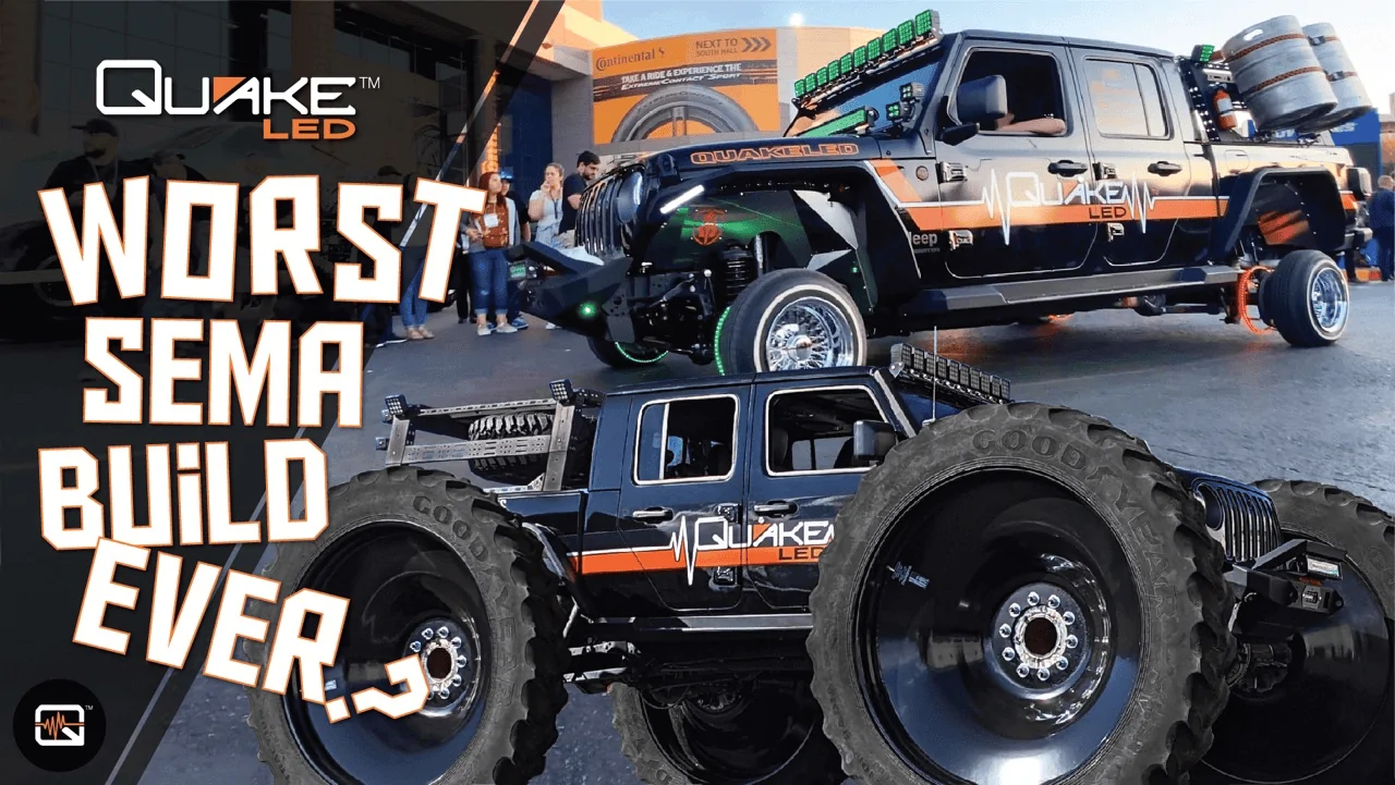 Jeep Gladiator Quake LED's SEMA History - Worst SEMA Builds Ever? 1643058934354
