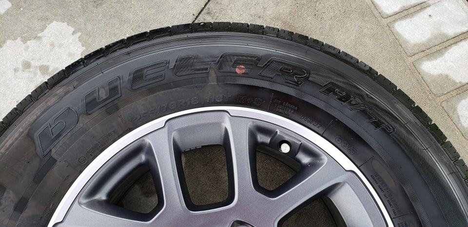 Jeep Gladiator Selling Overland Rims and Tires with OEM TPMS - $600 267351524_446799553704348_6787061515341920198_n
