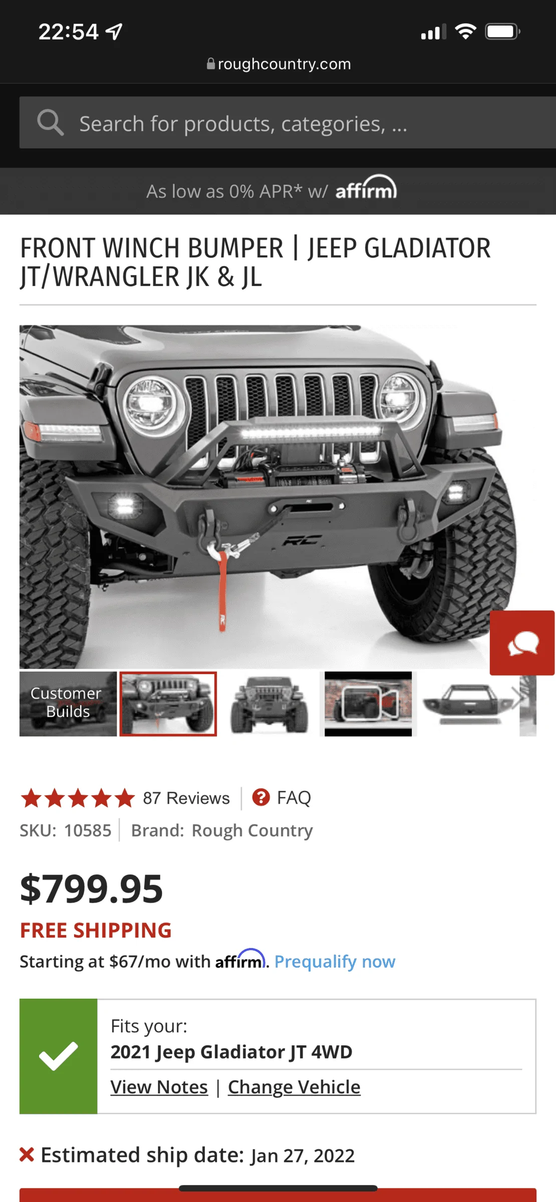 Jeep Gladiator RC bumper FS or trade D6018941-E43E-4C59-B8E4-7AAA488BF998