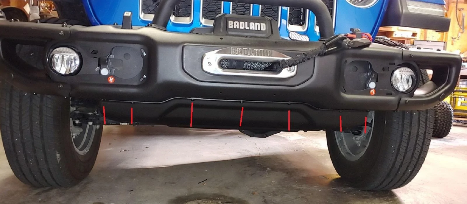 Jeep Gladiator New bumper/winch skid-plate-screws