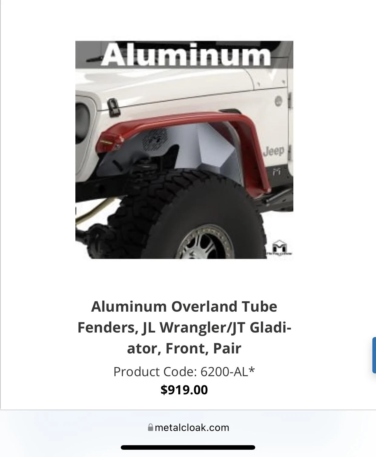Jeep Gladiator Wide Fenders/Flares DC6EFB37-583D-42B4-9CF7-F19A47098C17