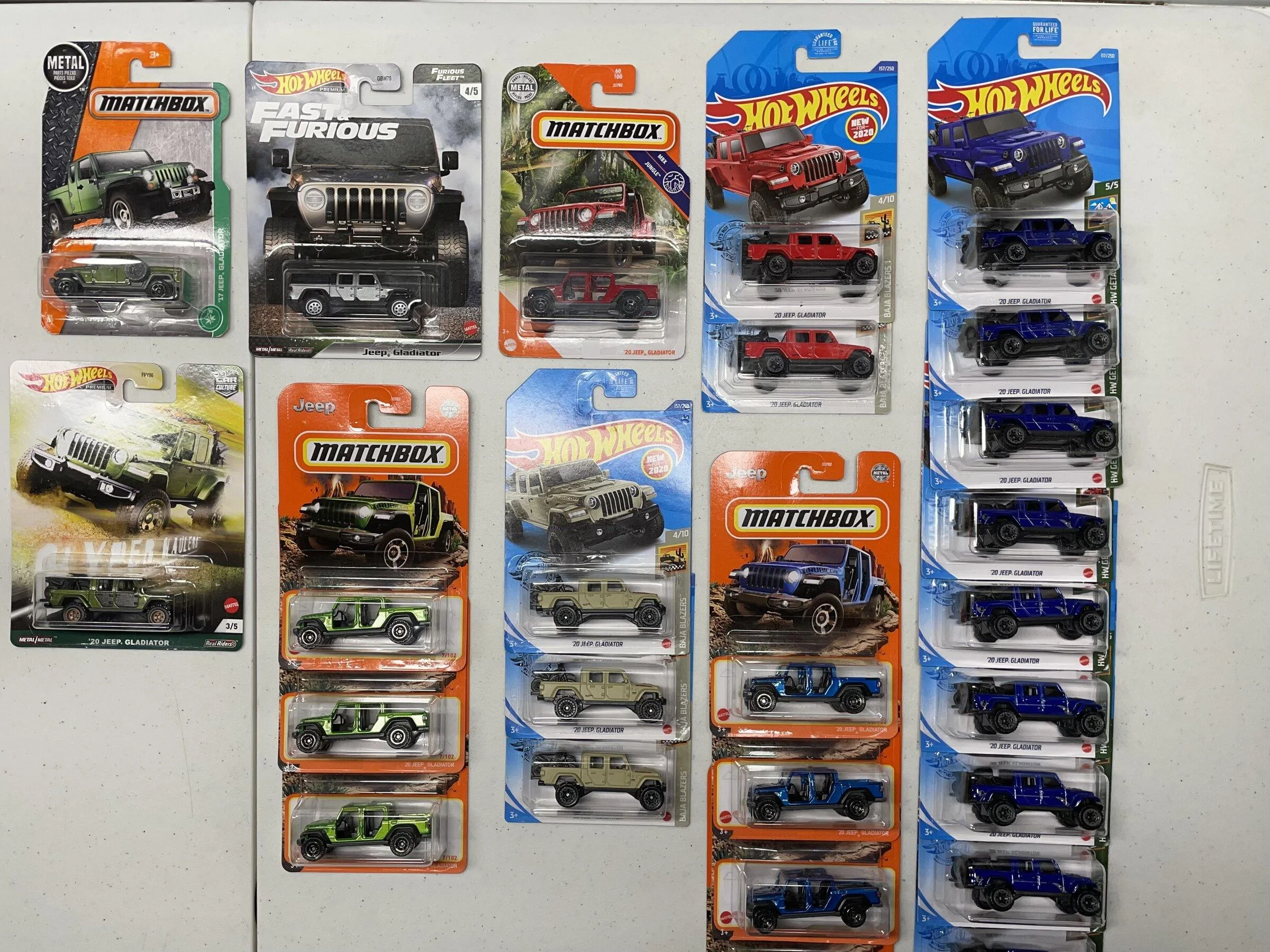 Jeep Gladiator Toy Gladiators, completed my Hot Wheels set. DDF75722-A6AF-4DAC-AB8C-3AE86F1F5300