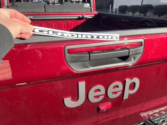Jeep Gladiator Third brake light decal 1643377735477