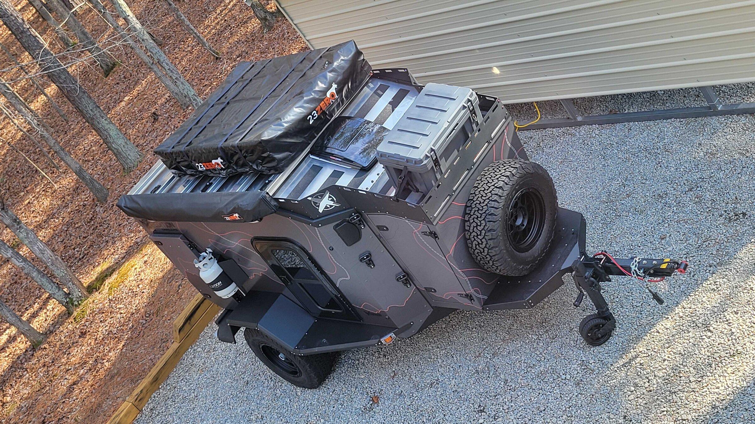 Jeep Gladiator Sharing some pics of my Xpedition Voyager overland trailer build 20220126_140702
