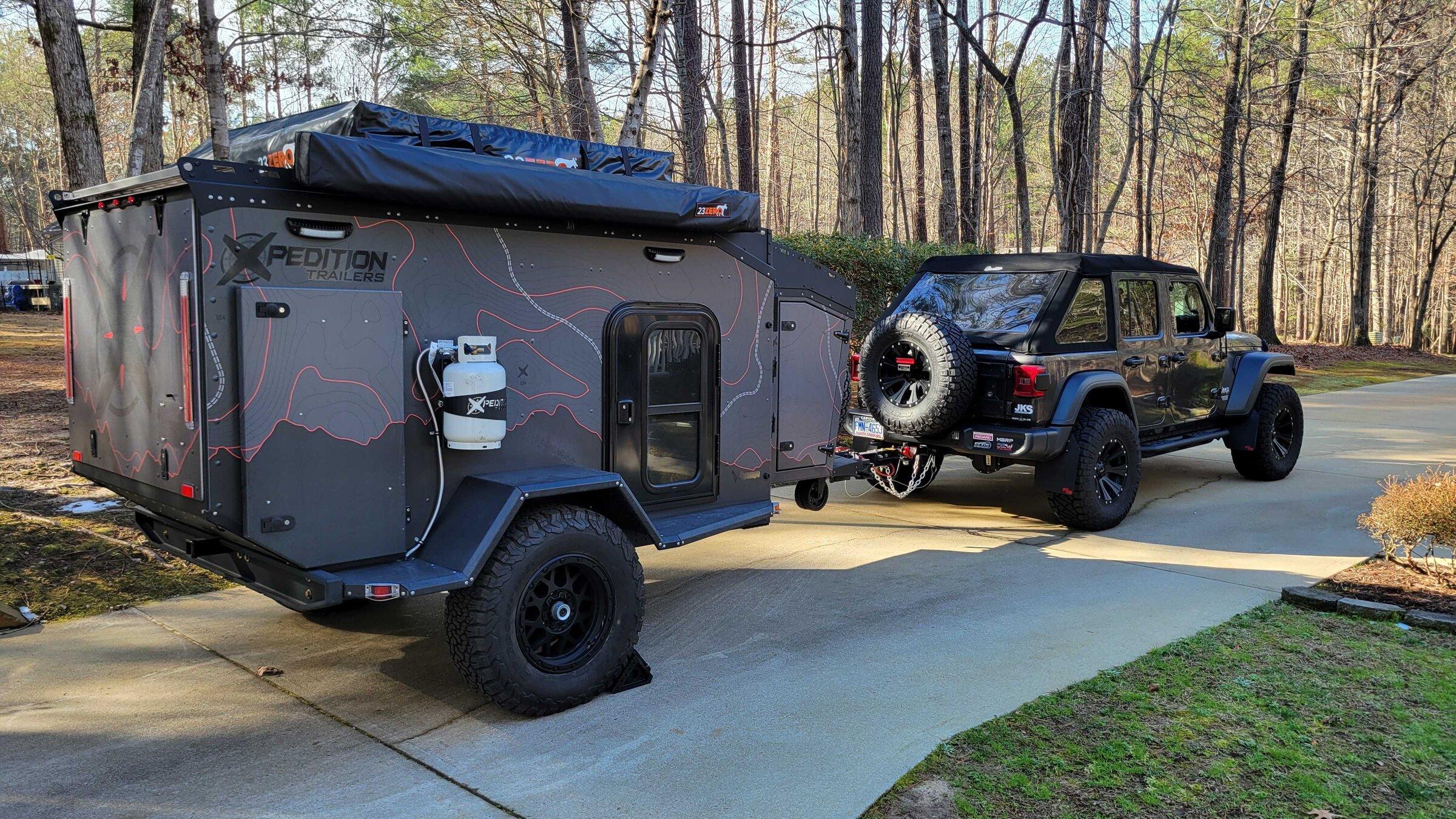 Jeep Gladiator Sharing some pics of my Xpedition Voyager overland trailer build 20220119_103246