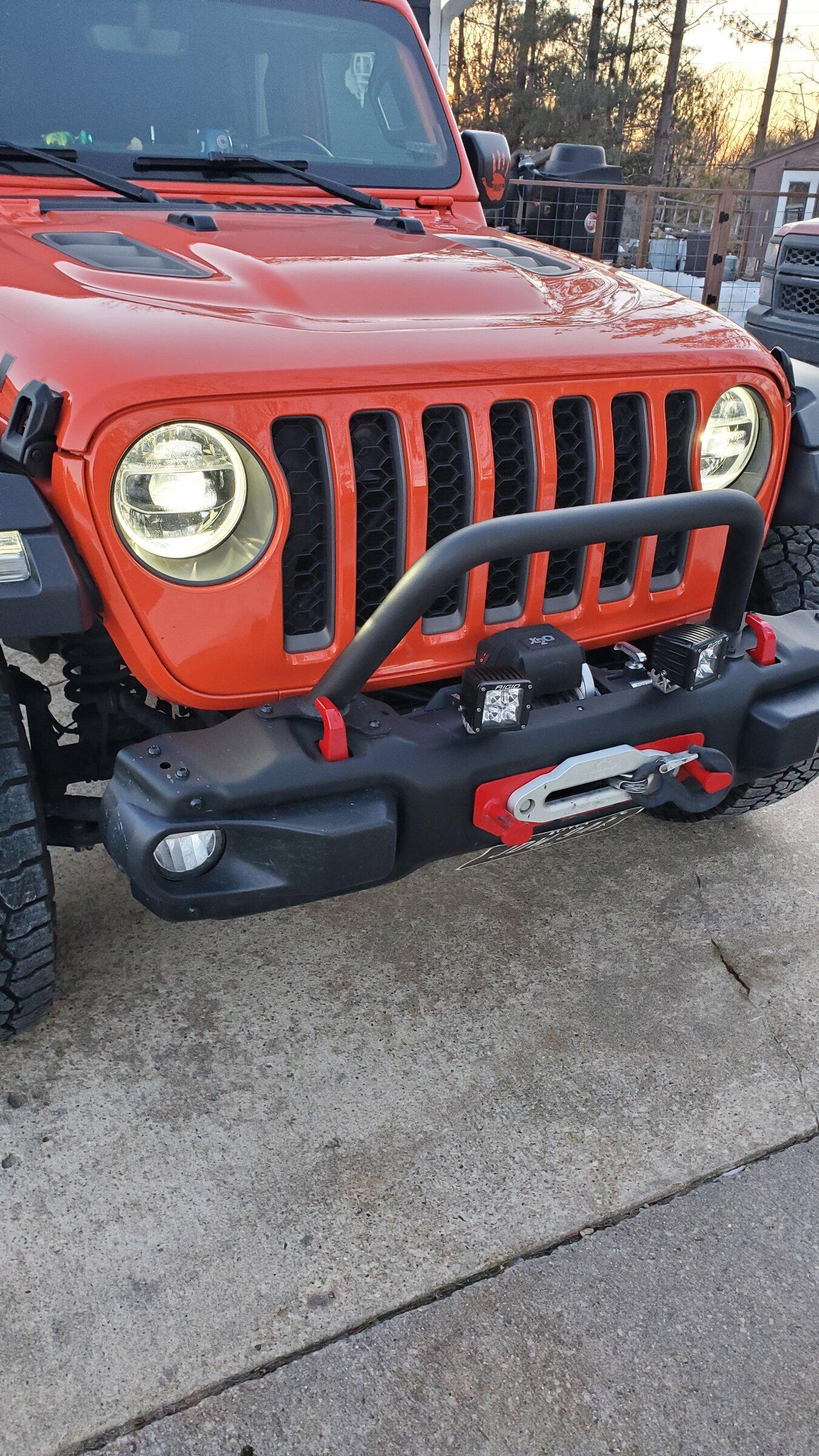 Jeep Gladiator Headlights/running lights and a Tazer. 20220128_170109