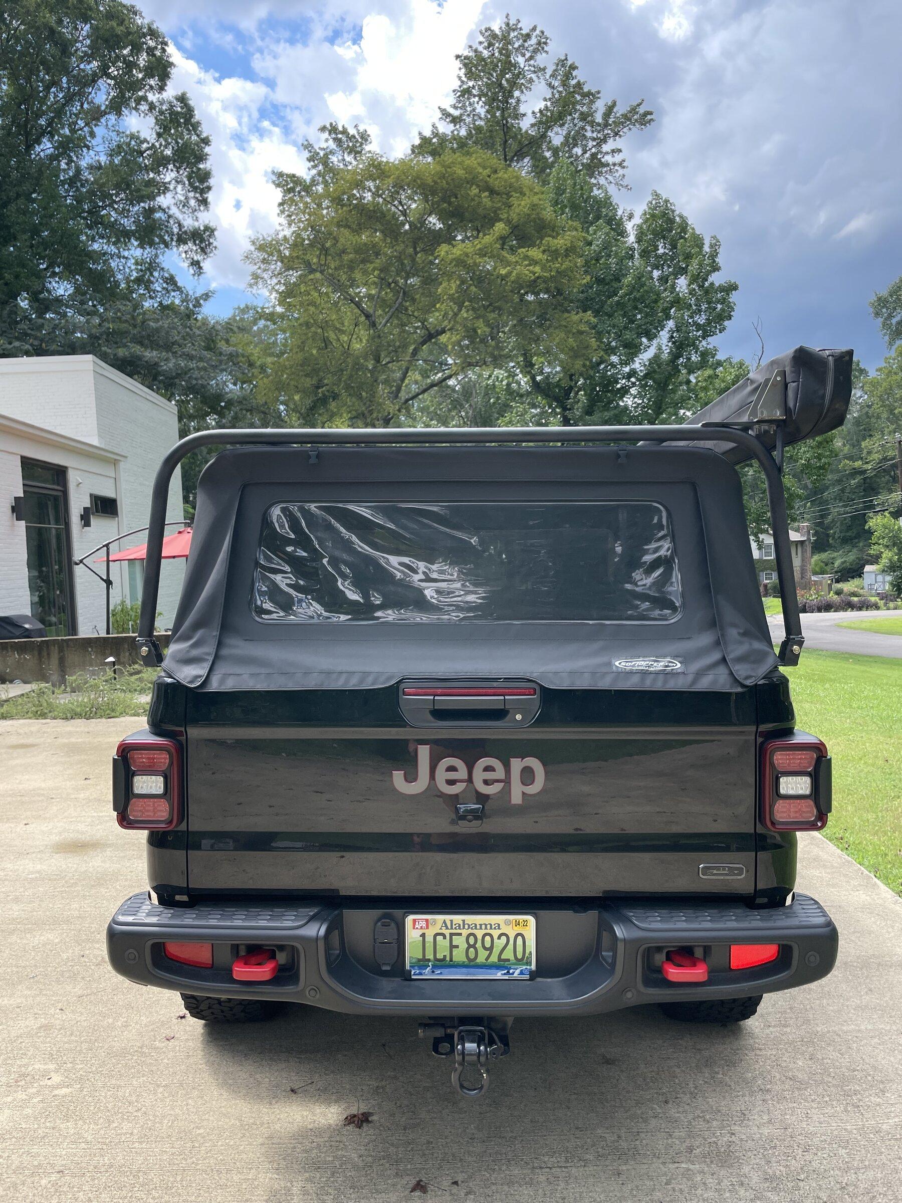Jeep Gladiator Softopper and Custom Bed Rack- $750 IMG-1591