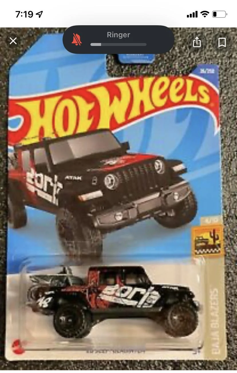 Jeep Gladiator Toy Gladiators, completed my Hot Wheels set. B0F9547D-D4FD-4573-A9F0-A4D6B1288A25