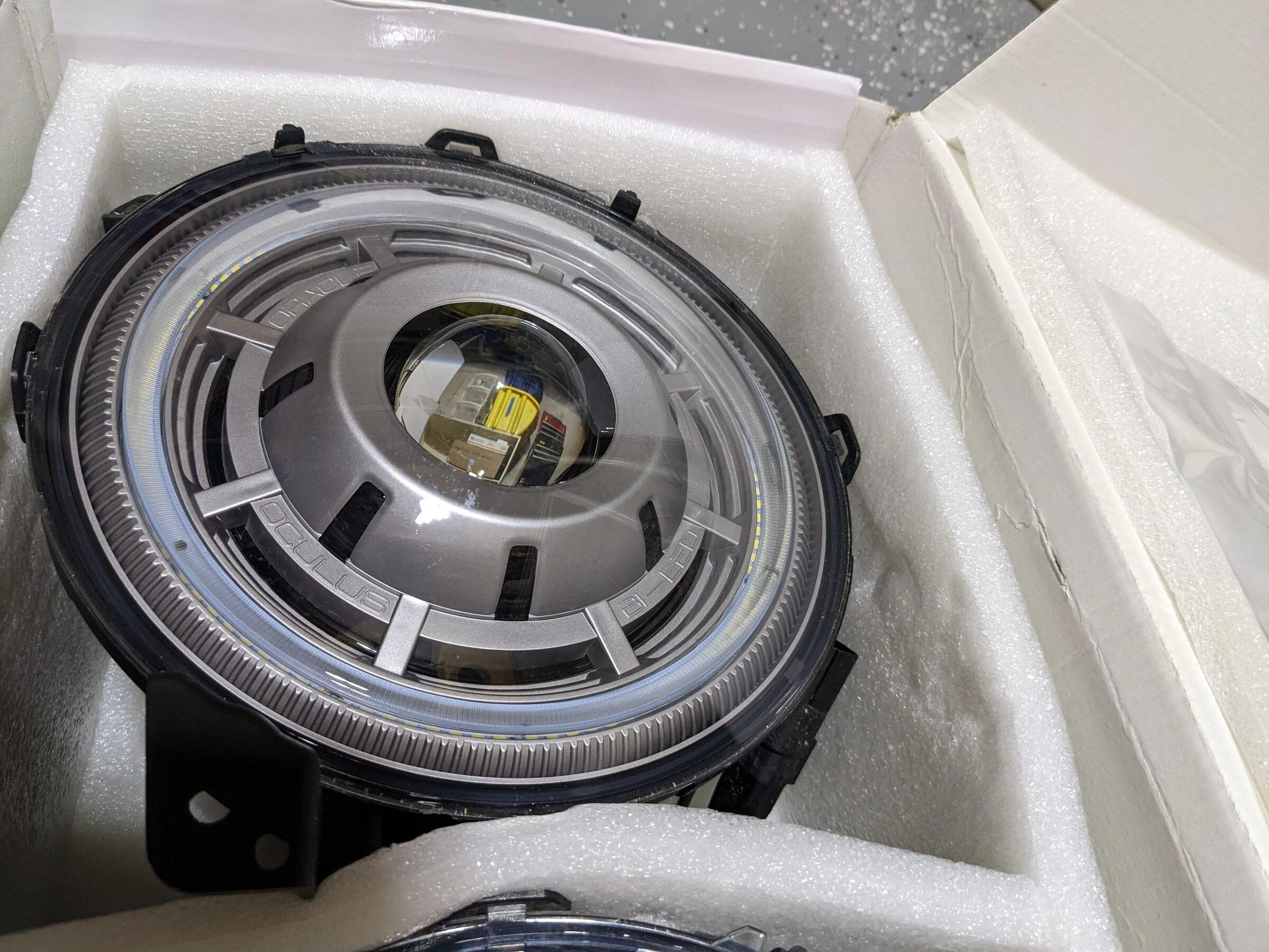 Jeep Gladiator Oracle Oculus Bi LED Headlights Satin Silver PXL_20220130_190714890