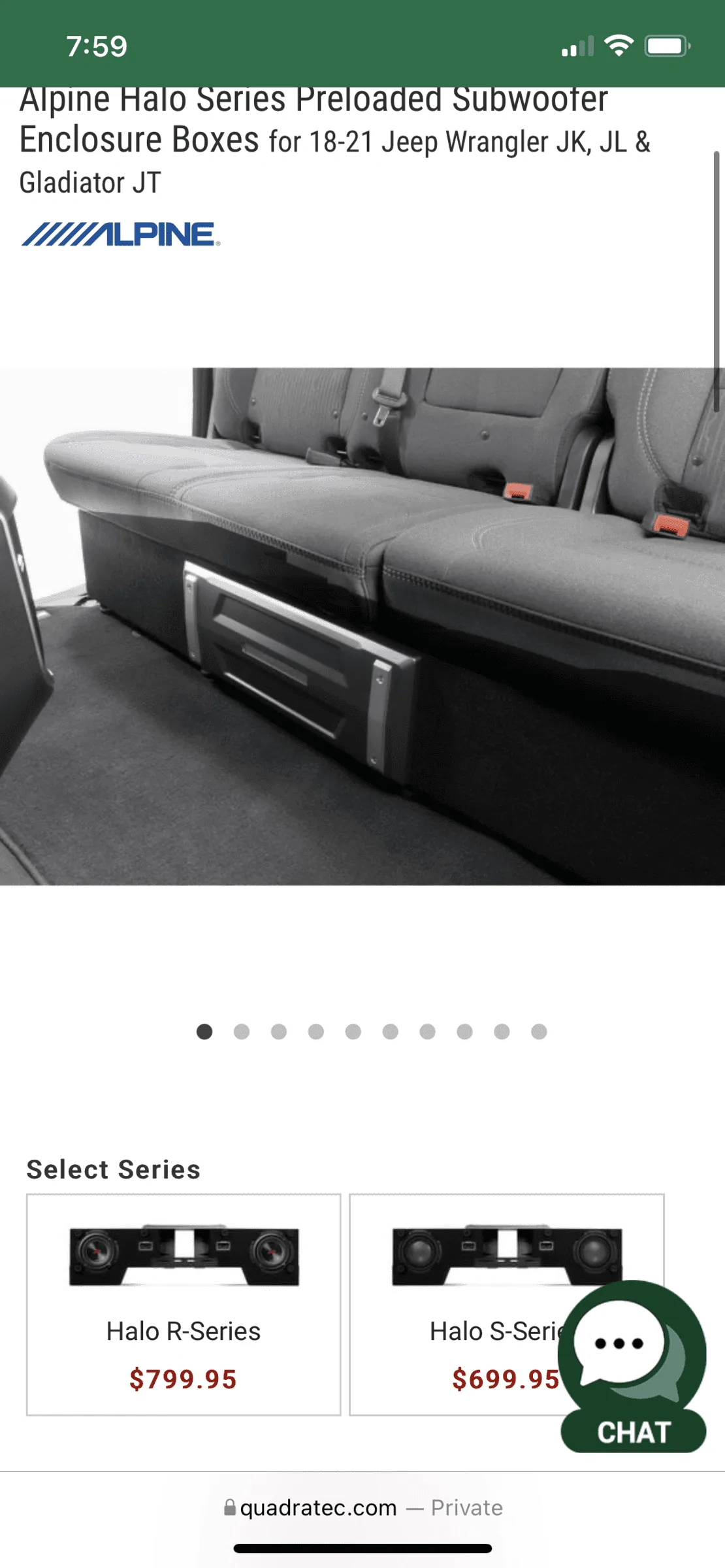 Jeep Gladiator Alpine Halo Pre Loaded Subwoofers 8119B7D8-055E-4AC1-BD7A-21AAEB3ECE06