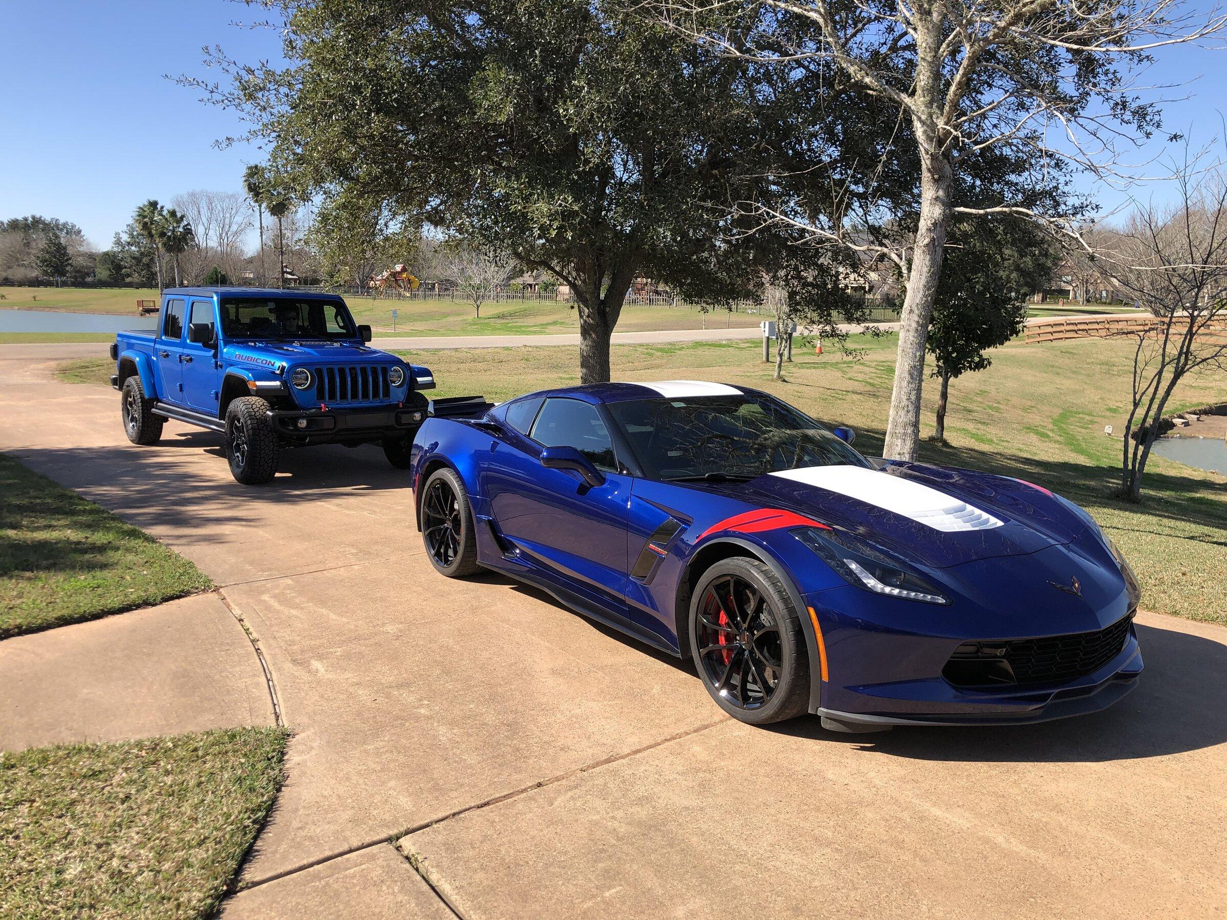 Jeep Gladiator Which second vehicles compliment the gladiator best? Gladiator-Corvette