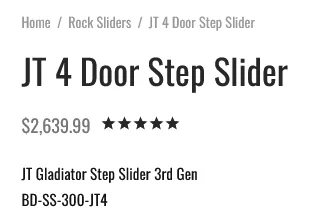 Jeep Gladiator (3) In stock Rock Slide Engineering steps on SALE 1643743378390