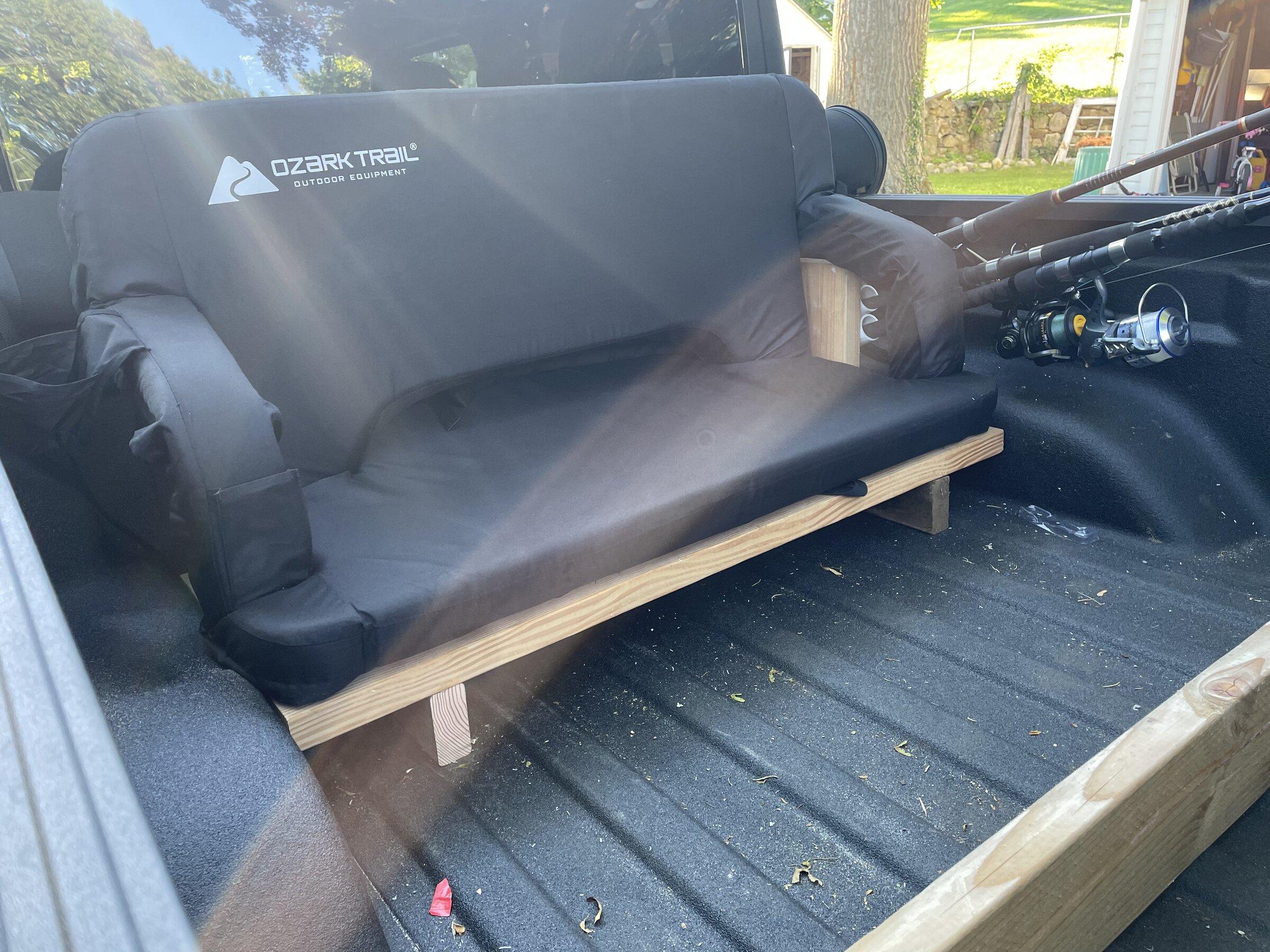 Jeep Gladiator The must have JT tailgate accessory! Padded truck tailgating couch (Ozark Trail) 9D1DBA4F-5F2F-48D7-B5CE-A623C33DC992