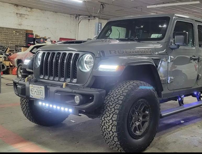 Jeep Gladiator LED Aux Light Integrated Front Skid Plate Concept IMG_655